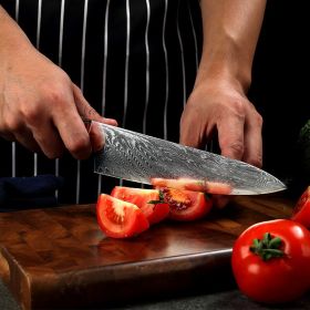 Pattern Kitchen Knife (Option: silver)